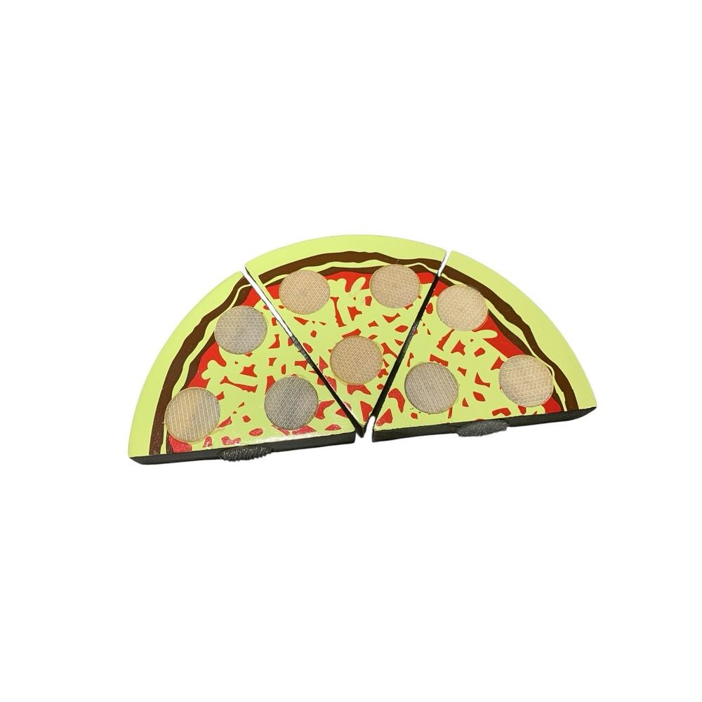 Melissa & Doug Pizza Party Replacement Parts 3 Wooden Slices Pretend‎ Play Toy